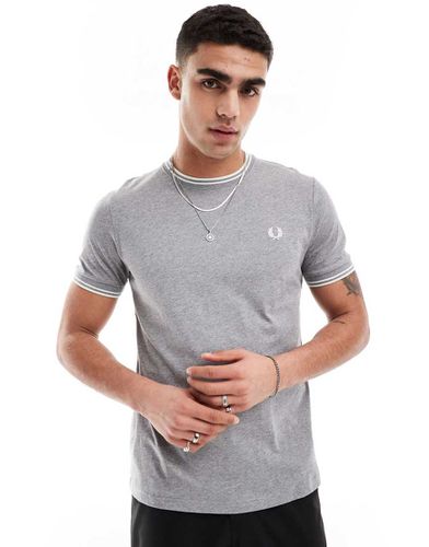 T-shirt avec bordures à deux rayures - Fred Perry - Modalova