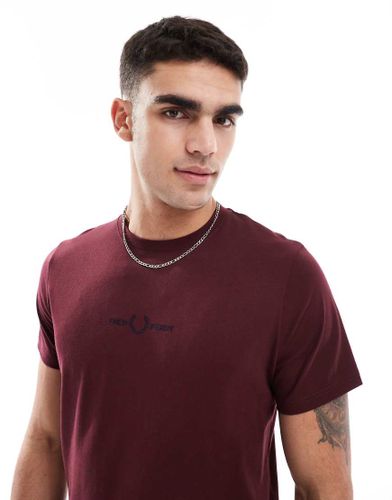 T-shirt brod - Bordeaux - Fred Perry - Modalova