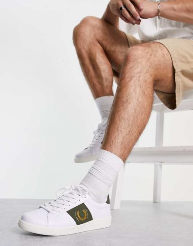 B721 - Baskets en cuir et piqué - Fred Perry - Modalova