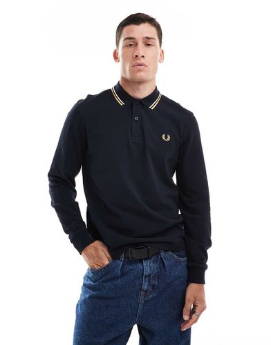 Polo manches longues à double liseré - Fred Perry - Modalova