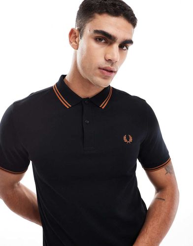 Polo à double liseré - et orange - Fred Perry - Modalova