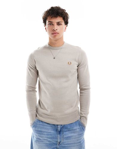 Pull classique en maille - Beige - Fred Perry - Modalova