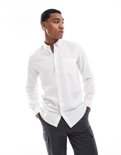 French Connection - Chemise à manches longues en lin - French Connection Mens - Modalova