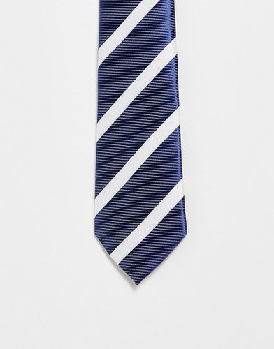 Cravate à rayures - Bleu marine et - French Connection - Modalova