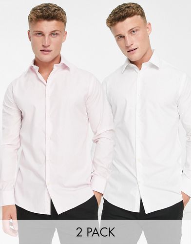 Lot de 2 chemises élégantes - Blanc/ clair - French Connection - Modalova