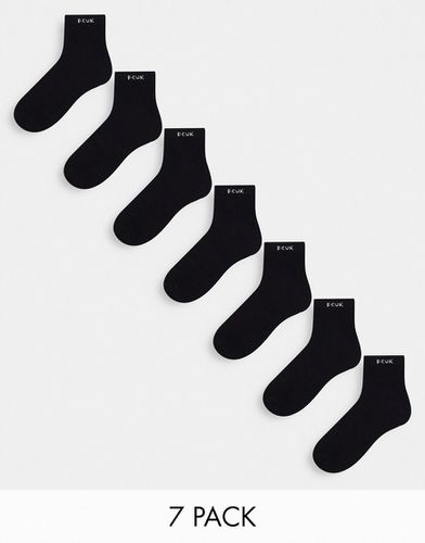 Lot de 7 paires de chaussettes pour baskets - French Connection - Modalova