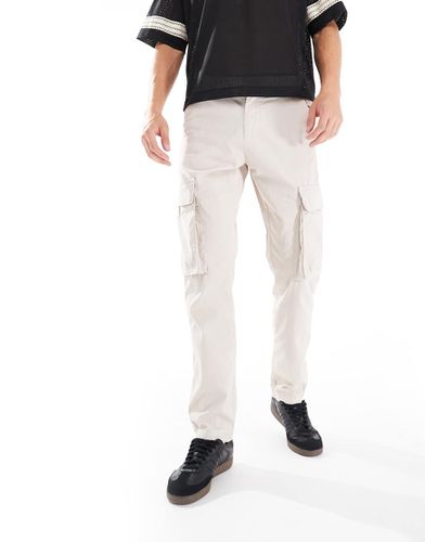 French Connection - Pantalon cargo en sergé de coton - Taupe - French Connection Mens - Modalova