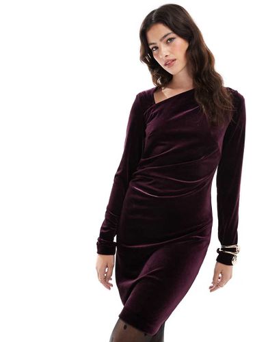 Robe courte moulante en velours - Bordeaux - French Connection - Modalova