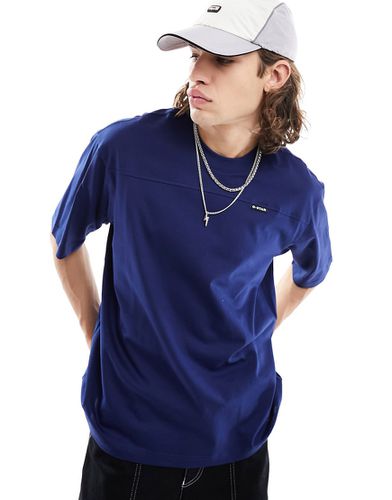 G-Star - Boxy Base - T-shirt oversize coupe carrée - Bleu foncé - Gstar - Modalova