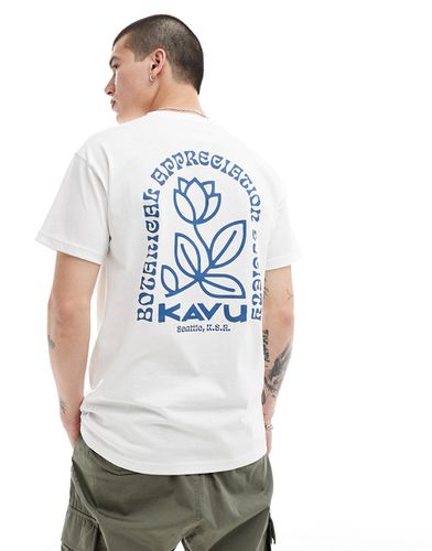 T-shirt à imprimé botanique au dos - cassé - Kavu - Modalova