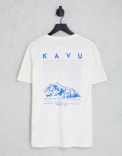 T-shirt à imprimé paysage - Crème - Kavu - Modalova
