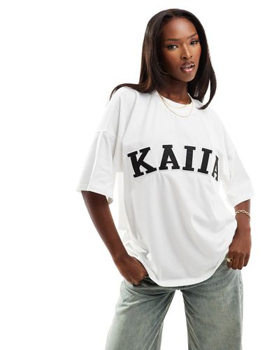 T-shirt oversize à logo brodé - Kaiia - Modalova