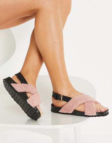 Sandales plates duveteuses - Kaltur - Modalova