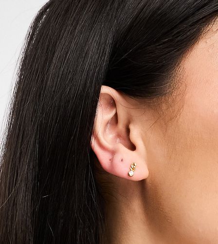 Boucles d'oreilles en plaqué or avec chaîne - Kingsley Ryan - Modalova