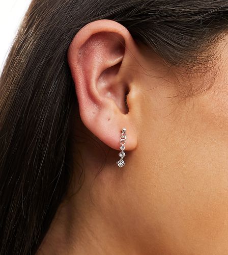 Boucles d'oreilles pendantes en argent massif avec pierres - Kingsley Ryan - Modalova