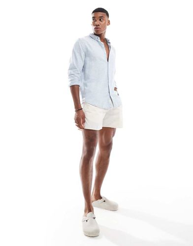 Chemise en lin flammé - clair - Hollister - Modalova