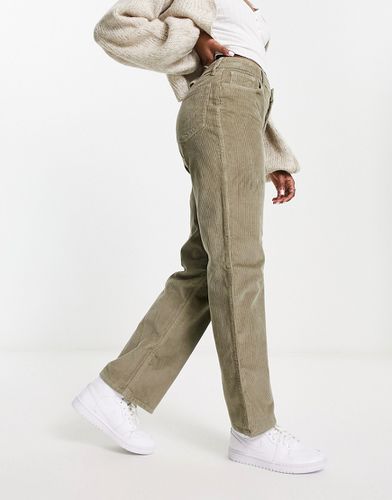 Pantalon coupe dad en velours côtelé - Vert - Hollister - Modalova