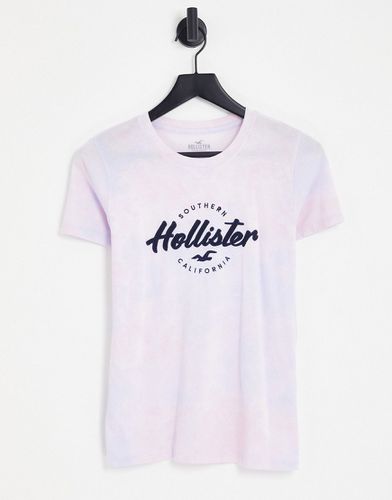 T-shirt avec logo effet tie-dye - Hollister - Modalova