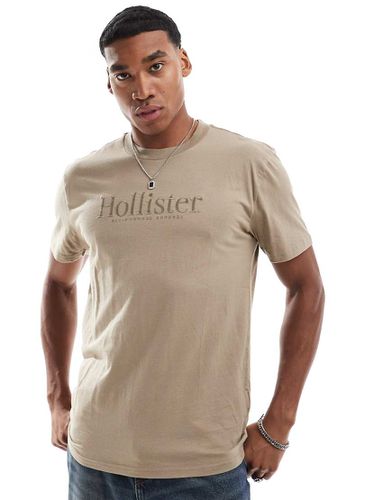 T-shirt décontracté à logo - Kaki - Hollister - Modalova