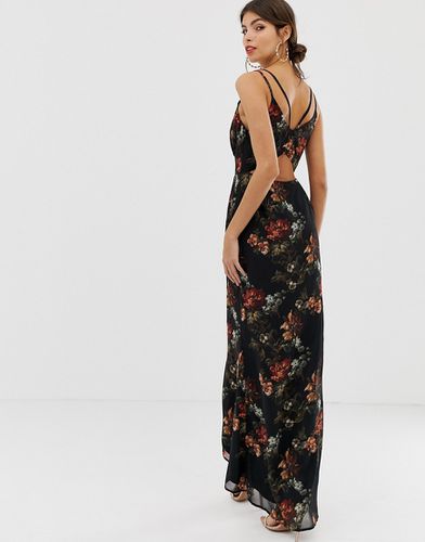 Robe longue style caraco à fleurs avec dos ouvert - Hope & Ivy - Modalova