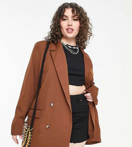 Blazer dad oversize - chocolat - Heartbreak Plus - Modalova
