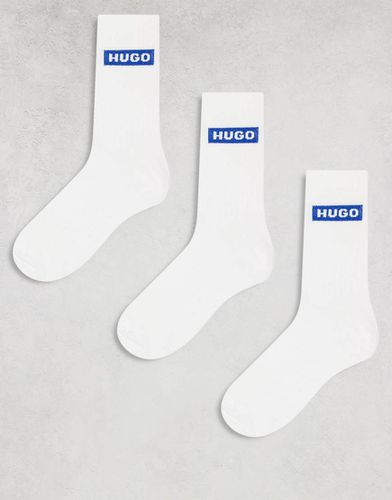 HUGO - Bodywear - Lot de 3 paires de chaussettes à logo - /bleu - Hugo Red - Modalova