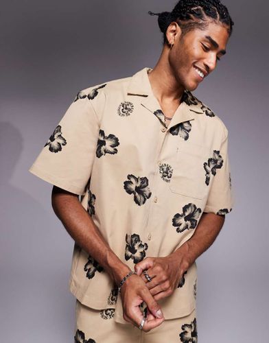 Chemise d'ensemble dcontracte  fleurs - Hugo Blue - Modalova