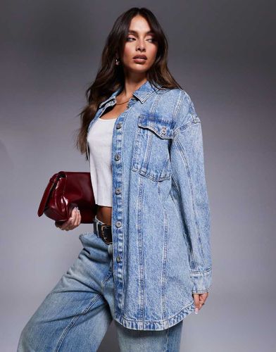 Girvana - Surchemise oversize en denim - Hugo Blue - Modalova