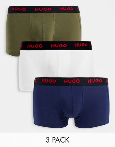 Hugo - Lot de 3 boxers avec ceinture noire - HUGO Bodywear - Modalova