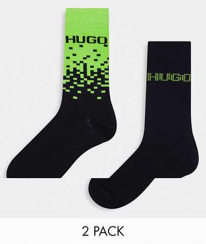 Hugo - Lot de 2 paires de chaussettes - et vert - HUGO Bodywear - Modalova
