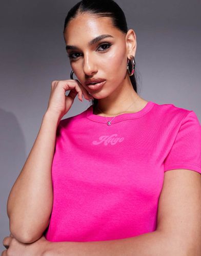 Delanor - T-shirt raccourci  logo - Hugo Red - Modalova