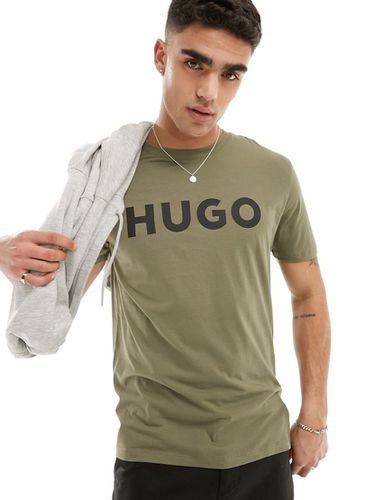 Dulivio - T-shirt à logo - Kaki - Hugo Red - Modalova