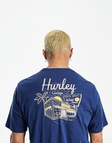 S - T-shirt avec imprimé au dos - Bleu - Hurley - Modalova