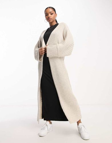 Gilet long en maille - Taupe - I Saw It First - Modalova