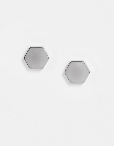 Clous d'oreilles hexagonaux en acier inoxydable - Icon Brand - Modalova