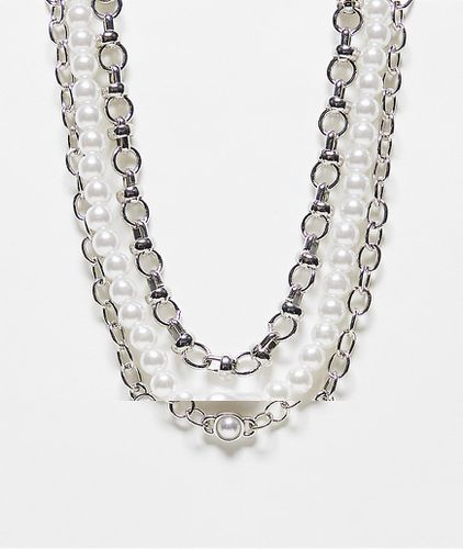 Lot de 3 colliers ornés de perles - Icon Brand - Modalova