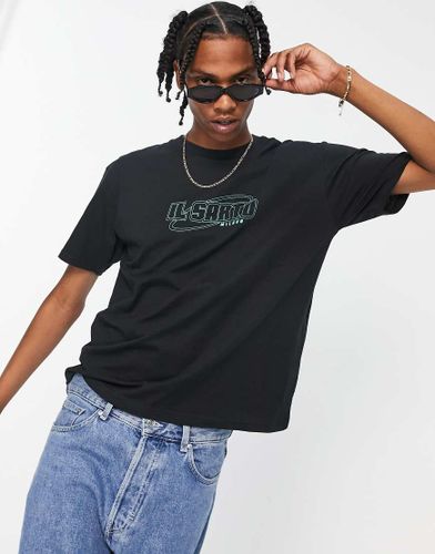 T-shirt avec logo style course dans le dos - Il Sarto - Modalova