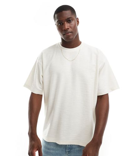 Premium - T-shirt oversize texturé - Écru - Jack & Jones - Modalova