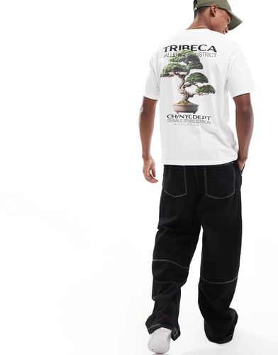 T-shirt oversize avec imprimé Tribeca au dos - Jack & Jones - Modalova