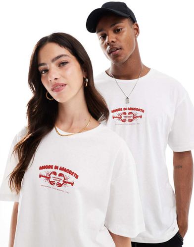 T-shirt oversize avec imprimé homard au dos - Jack & Jones - Modalova