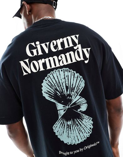 T-shirt oversize avec imprimé Normandy au dos - Jack & Jones - Modalova