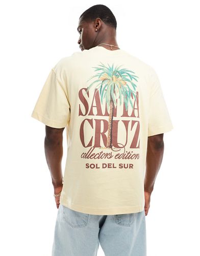T-shirt oversize avec imprimé Santa Cruz au dos - Jaune - Jack & Jones - Modalova