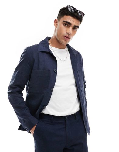 Veste de costume casual en lin mélangé de qualité supérieure - Jack & Jones - Modalova