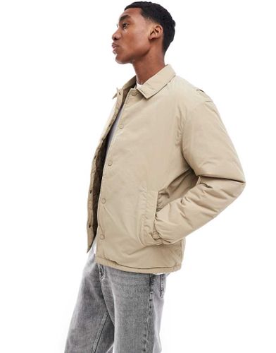 Veste d'entraneur boutonne en nylon - Beige - Jack & Jones - Modalova