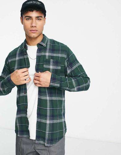 Chemise manches longues à carreaux - forêt - Jack & Jones - Modalova