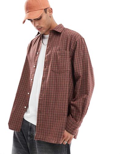 Chemise à carreaux oversize en coton - Rouille - Jack & Jones - Modalova