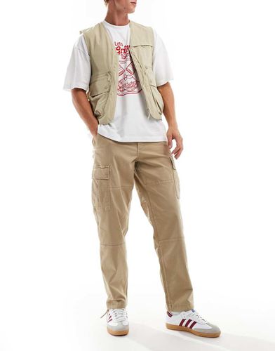 Karl - Pantalon cargo coupe ample - Beige - Jack & Jones - Modalova