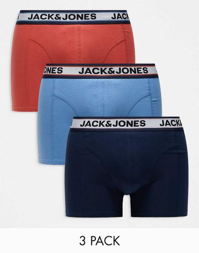 Lot de 3 boxers avec taille contrastante - Jack & Jones - Modalova