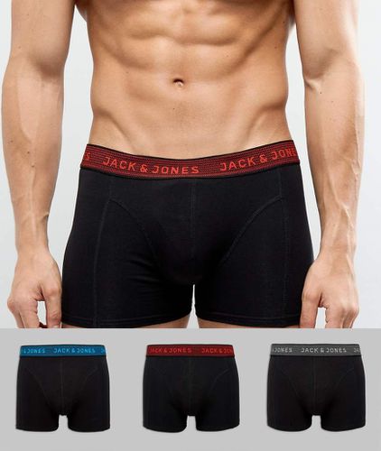 Lot de 3 boxers avec taille contrastante - Jack & Jones - Modalova