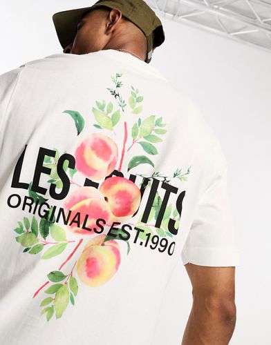 Originals - T-shirt oversize avec imprimés Les Fruits au dos - Jack & Jones - Modalova